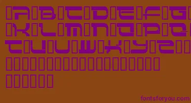 Insert 4 font – Purple Fonts On Brown Background