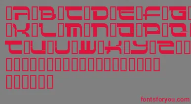 Insert 4 font – Red Fonts On Gray Background