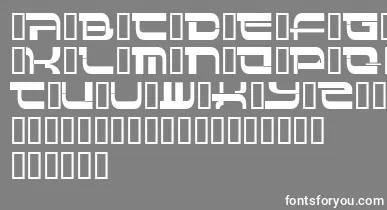 Insert 4 font – White Fonts On Gray Background