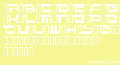 Insert 4 font – White Fonts On Yellow Background