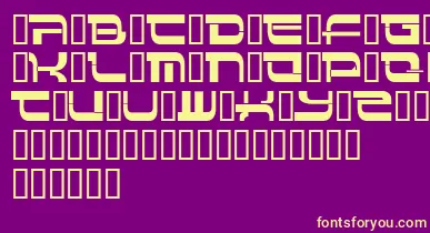 Insert 4 font – Yellow Fonts On Purple Background