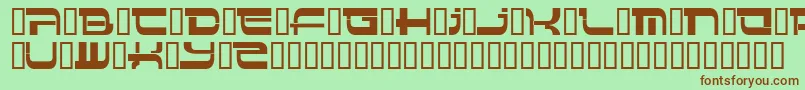 Insert 4 Font – Brown Fonts on Green Background