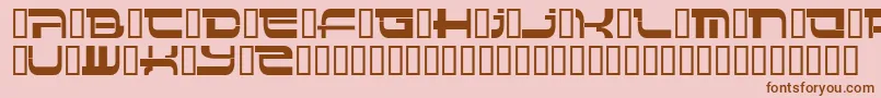 Insert 4 Font – Brown Fonts on Pink Background