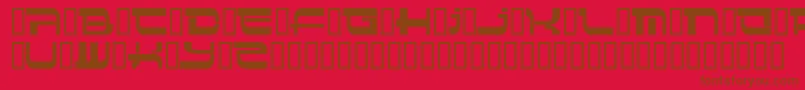 Insert 4 Font – Brown Fonts on Red Background