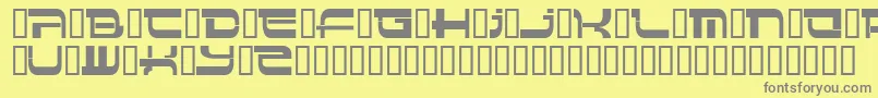 Insert 4 Font – Gray Fonts on Yellow Background