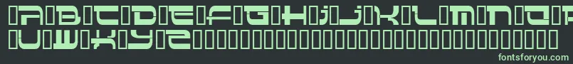 Insert 4 Font – Green Fonts on Black Background