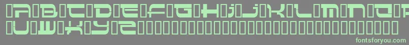Insert 4 Font – Green Fonts on Gray Background