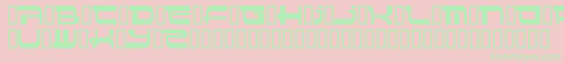 Insert 4 Font – Green Fonts on Pink Background