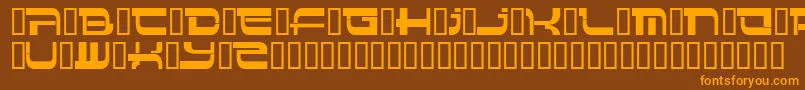 Insert 4 Font – Orange Fonts on Brown Background