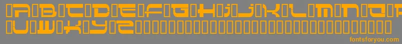 Insert 4 Font – Orange Fonts on Gray Background