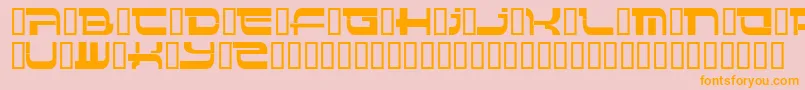 Insert 4 Font – Orange Fonts on Pink Background