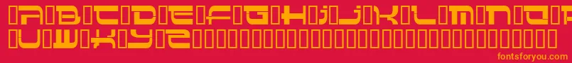 Insert 4 Font – Orange Fonts on Red Background