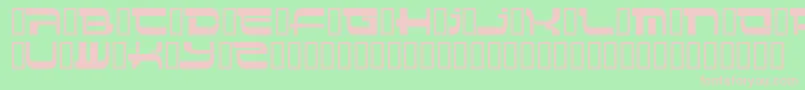 Insert 4 Font – Pink Fonts on Green Background