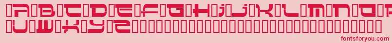 Insert 4 Font – Red Fonts on Pink Background