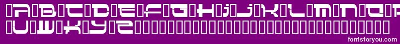 Insert 4 Font – White Fonts on Purple Background