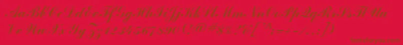 More about ClarionRegular Font ClarionRegular Font – Brown Fonts on Red Background