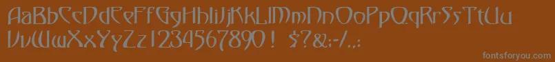 Шрифт FezsskRegular – серые шрифты на коричневом фоне