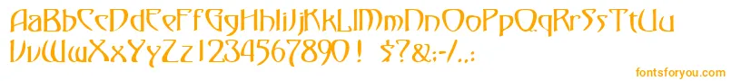 Czcionka FezsskRegular – pomarańczowe czcionki