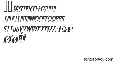 FangsscapssskItalic font – danish Fonts