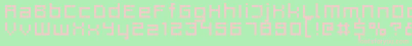 RProfil6 Font – Pink Fonts on Green Background