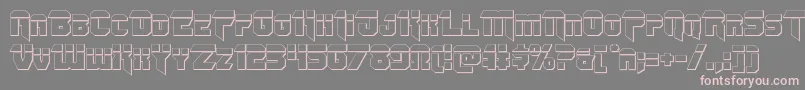Omegaforcebullet11 Font – Pink Fonts on Gray Background