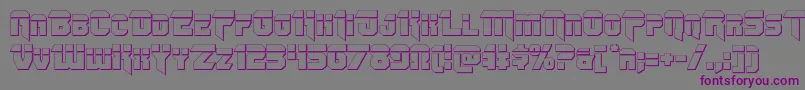 Omegaforcebullet11 Font – Purple Fonts on Gray Background