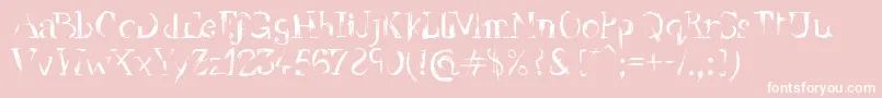 YellowBackRadio Font – White Fonts on Pink Background