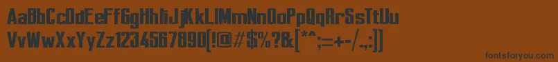 Perca Font – Black Fonts on Brown Background