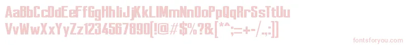 Perca Font – Pink Fonts on White Background