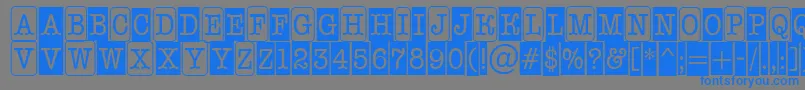 AOldtypernrcmcmb3 Font – Blue Fonts on Gray Background