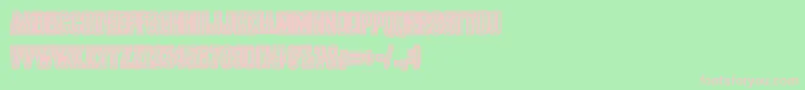 Pollux9201 Font – Pink Fonts on Green Background