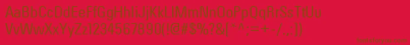 Police OrderrgRegular – polices brunes sur fond rouge