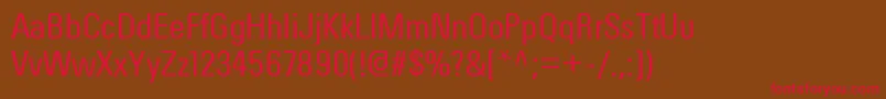 OrderrgRegular Font – Red Fonts on Brown Background
