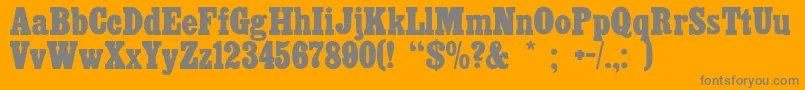 CairoextendedRegular Font – Gray Fonts on Orange Background