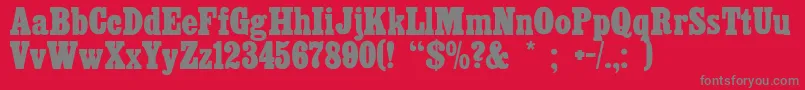 CairoextendedRegular Font – Gray Fonts on Red Background