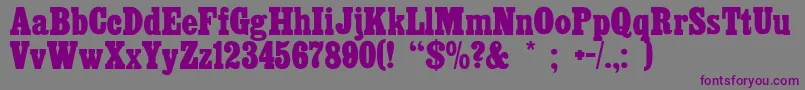 CairoextendedRegular Font – Purple Fonts on Gray Background