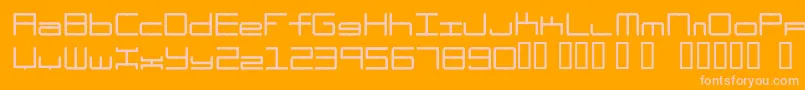 Шрифт Oscillos – розовые шрифты на оранжевом фоне