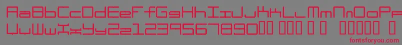 Oscillos Font – Red Fonts on Gray Background