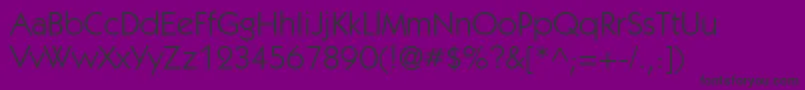 KabelattBook Font – Black Fonts on Purple Background