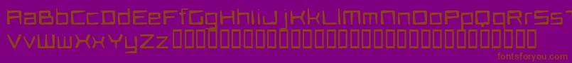 FlotsamComingUp Font – Brown Fonts on Purple Background