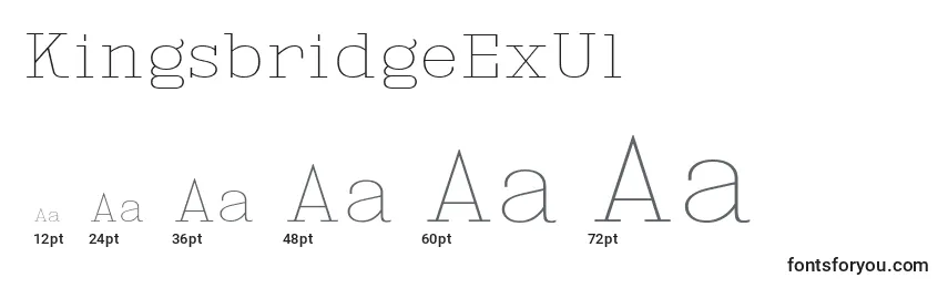 KingsbridgeExUl Font Sizes