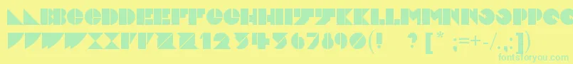 Lisätietoja Daddydontdisco-fontista Daddydontdisco-fontti – vihreät fontit keltaisella taustalla