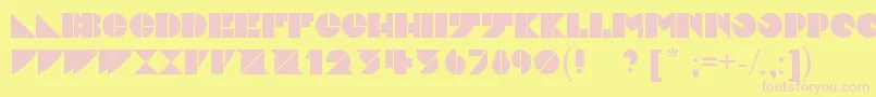 Daddydontdisco Font – Pink Fonts on Yellow Background