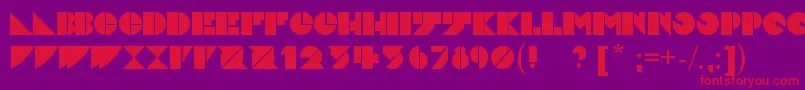 Шрифт Daddydontdisco – красные шрифты на фиолетовом фоне