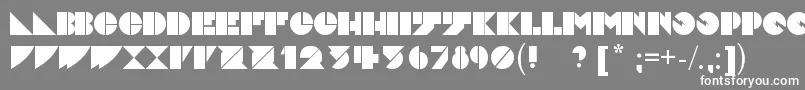 フォントDaddydontdisco – 灰色の背景に白い文字