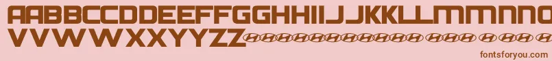 HyundaiNormal Font – Brown Fonts on Pink Background