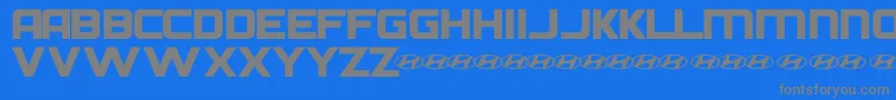 Шрифт HyundaiNormal – серые шрифты на синем фоне