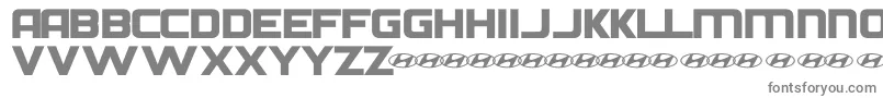 HyundaiNormal-fontti – harmaat kirjasimet valkoisella taustalla