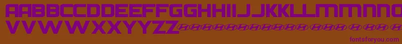 Шрифт HyundaiNormal – фиолетовые шрифты на коричневом фоне