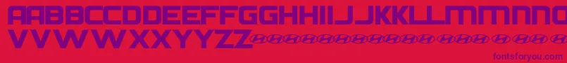 HyundaiNormal Font – Purple Fonts on Red Background